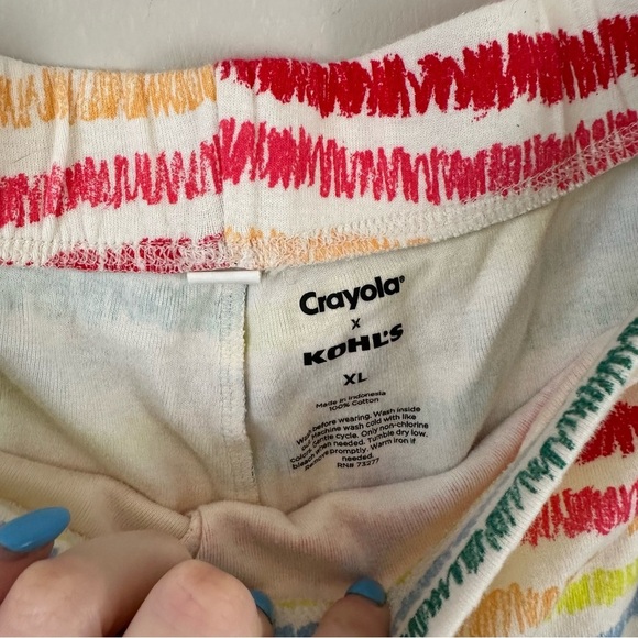 Crayola x Kohl's | Colorful Scribble Print Pajama Set Size XL Women's - Picture 5 of 8